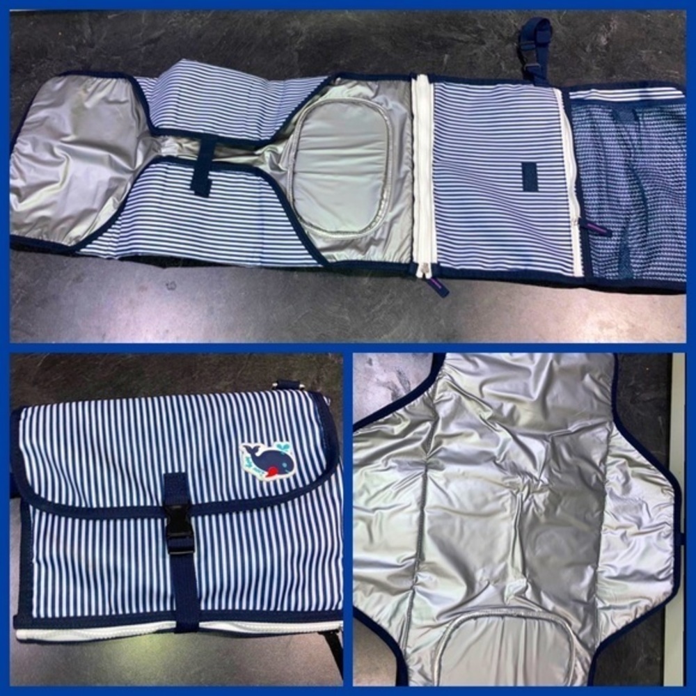 Portable baby changing pad bag organizer